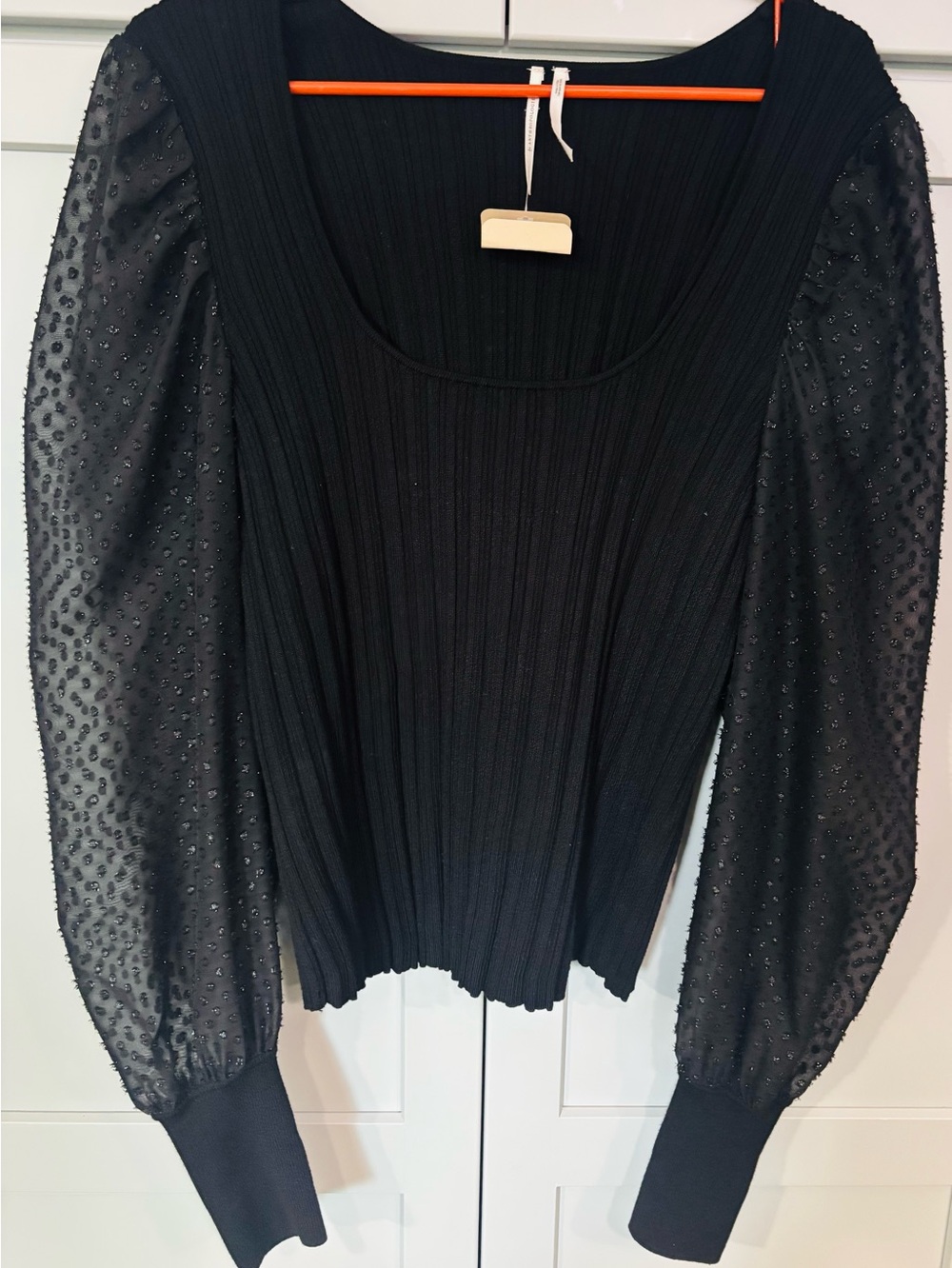 Anthropologie Puff-Sleeve Shimmer Sweater  Size 2X - Picture 9 of 10